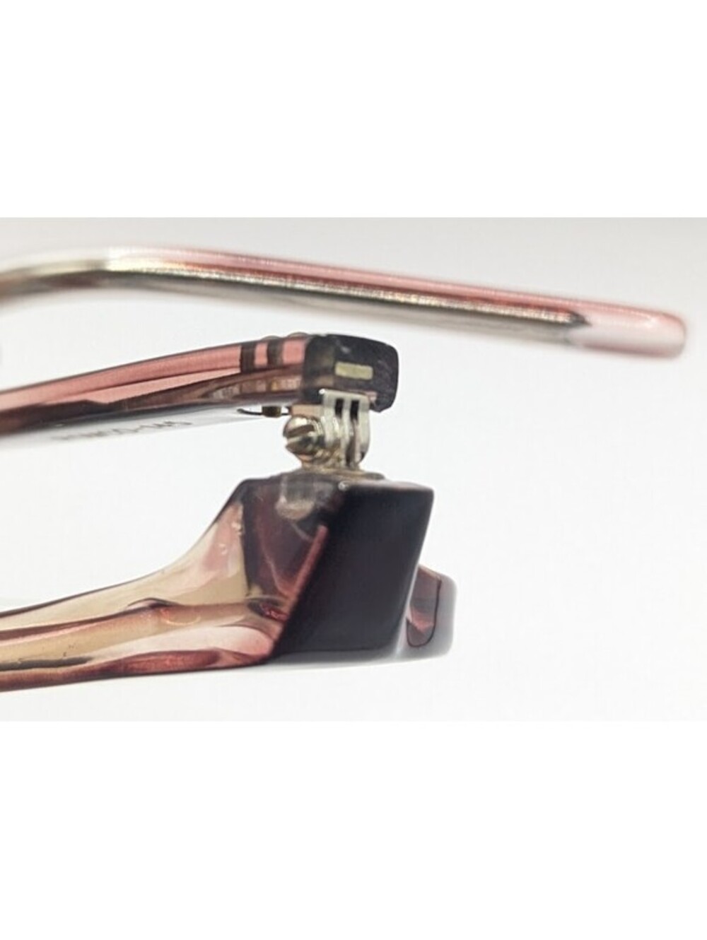 Vintage Military Romco Frames 50-22-145 Brown Clear Fade Gradient Full Rim USA - Picture 12 of 14